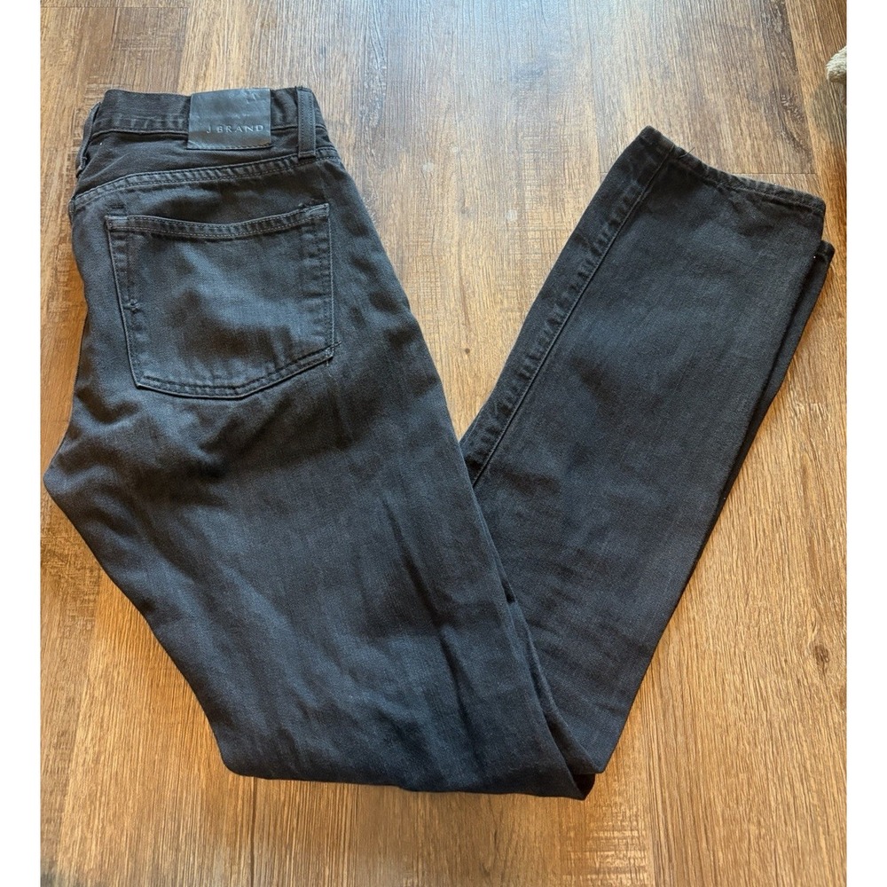 J Brand Men's Slim Fit Black Dark Wash Stretch Denim Jeans 5-Pocket Mid Rise